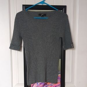 Gnu Charcoal Ribbed Knit Sweater
